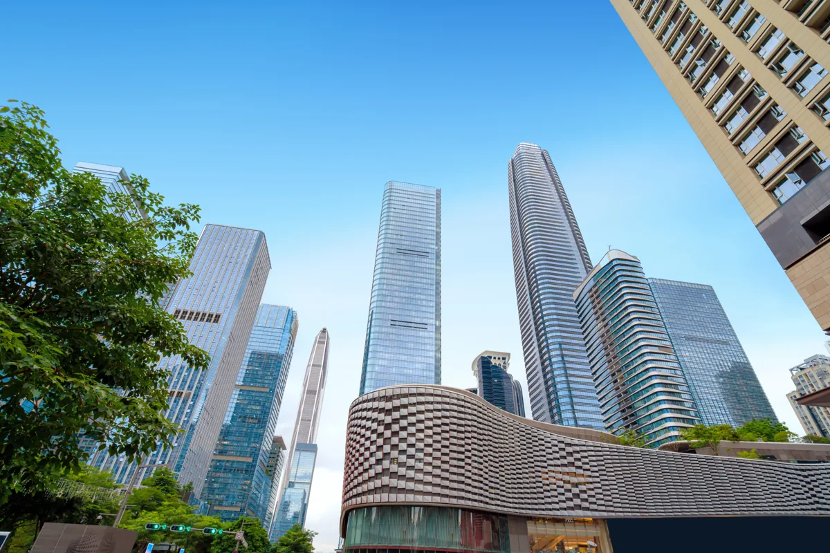 Contemporary towers in Shenzhen’s business district